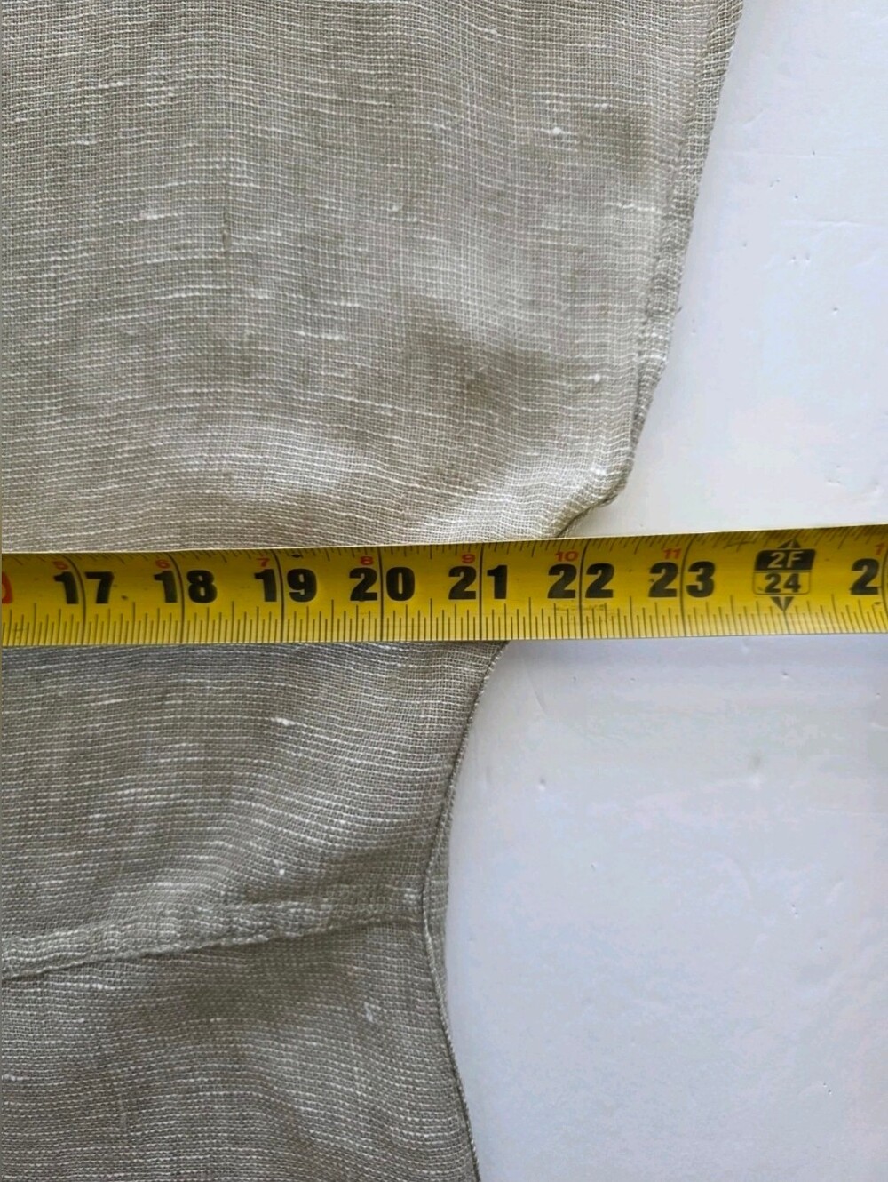 Flax by Jeanne Engelhart Aria Tee In Beige Lightweight Sheer Linen Gauze Sz M - Picture 8 of 12